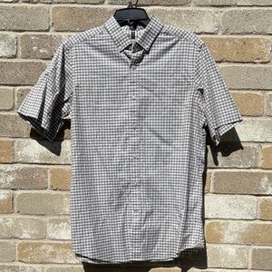 Stylish Men's Black and White Checkered Shirt